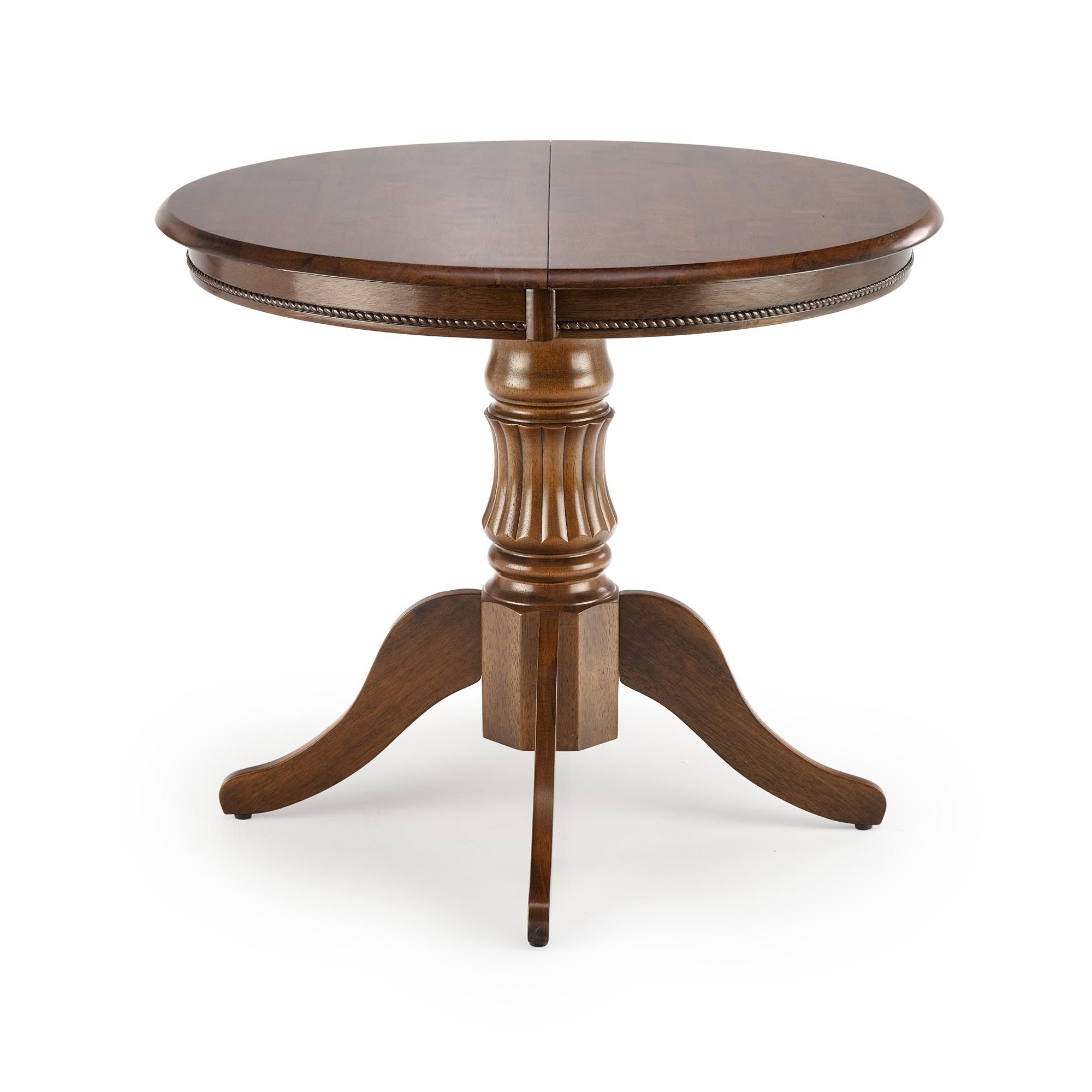 Ronde eettafel William – Walnoot, uitschuifbaar tot 124 cm