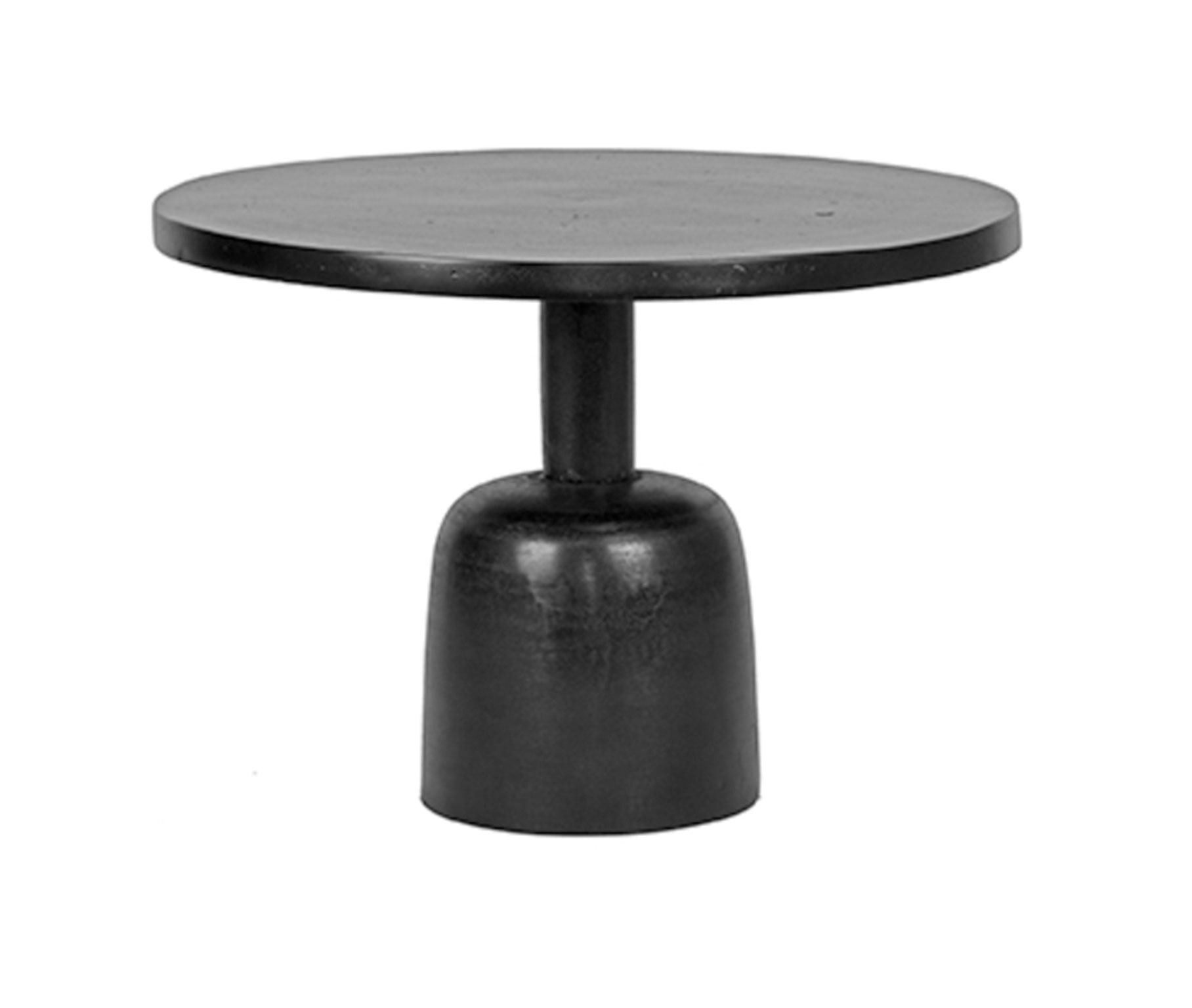 Ronde industriële bijzettafel Wink 50 cm – Zwart van LABEL51