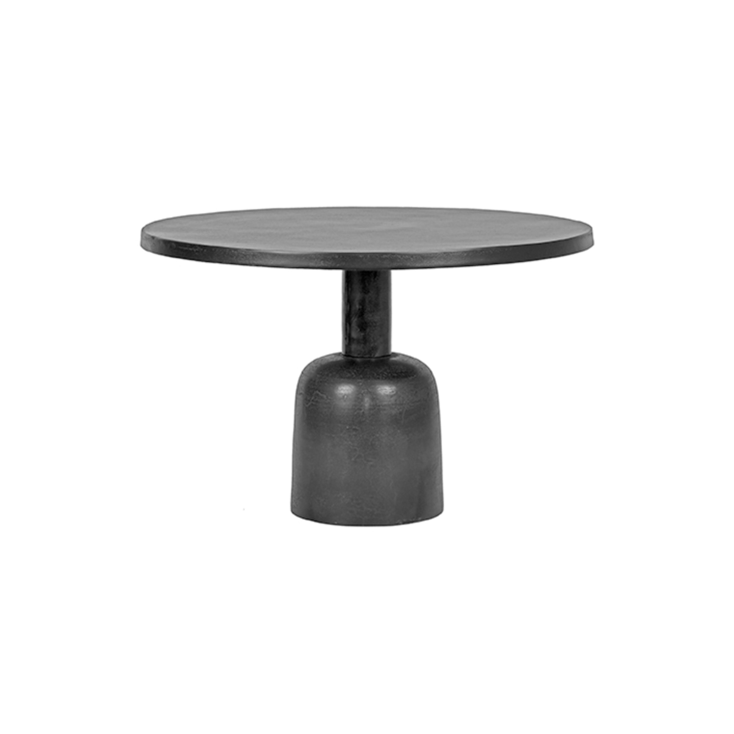 Ronde industriële salontafel Wink – 70 cm, zwart van LABEL51