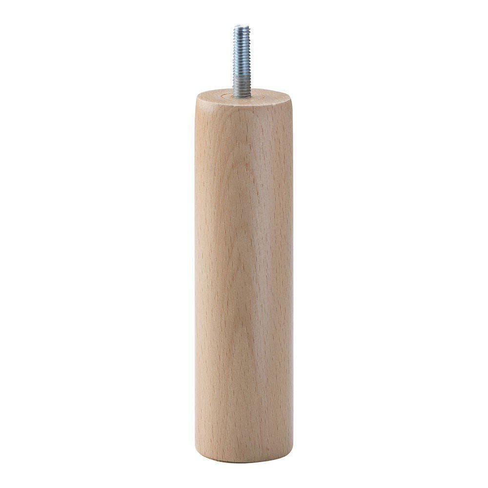 Ronde massief houten meubelpoot Ø 4 cm – 15 cm hoog (M8) – Furniture Legs Europe