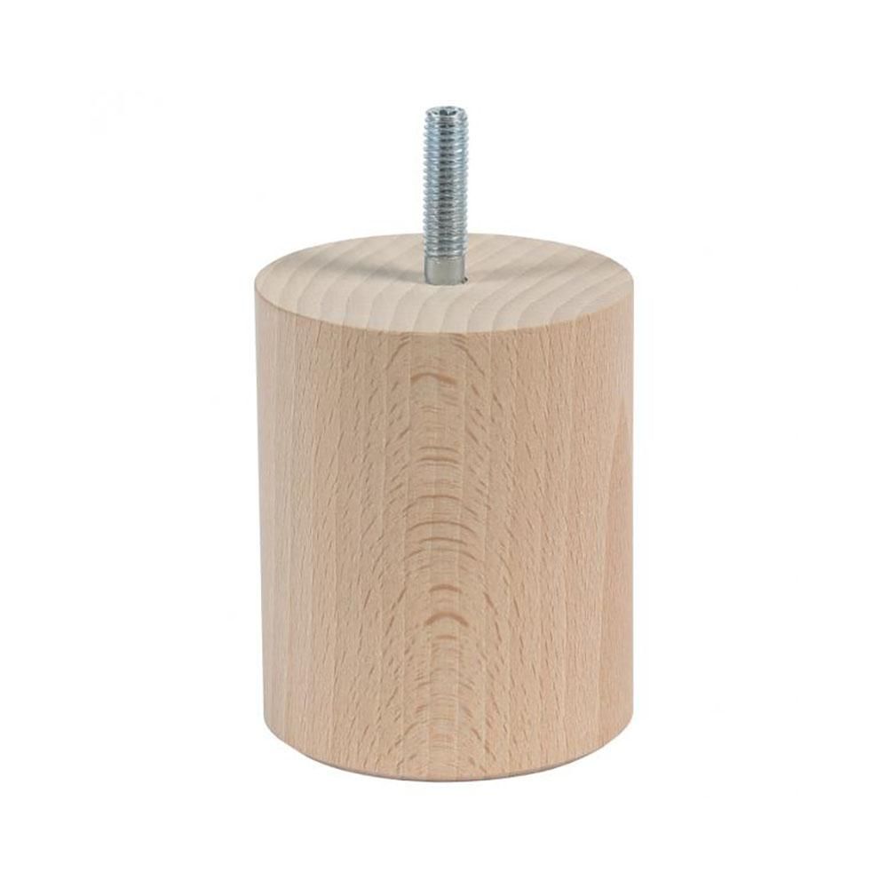 Ronde massieve houten meubelpoot Ø 6,4 cm – 8 cm hoog – Furniture Legs Europe