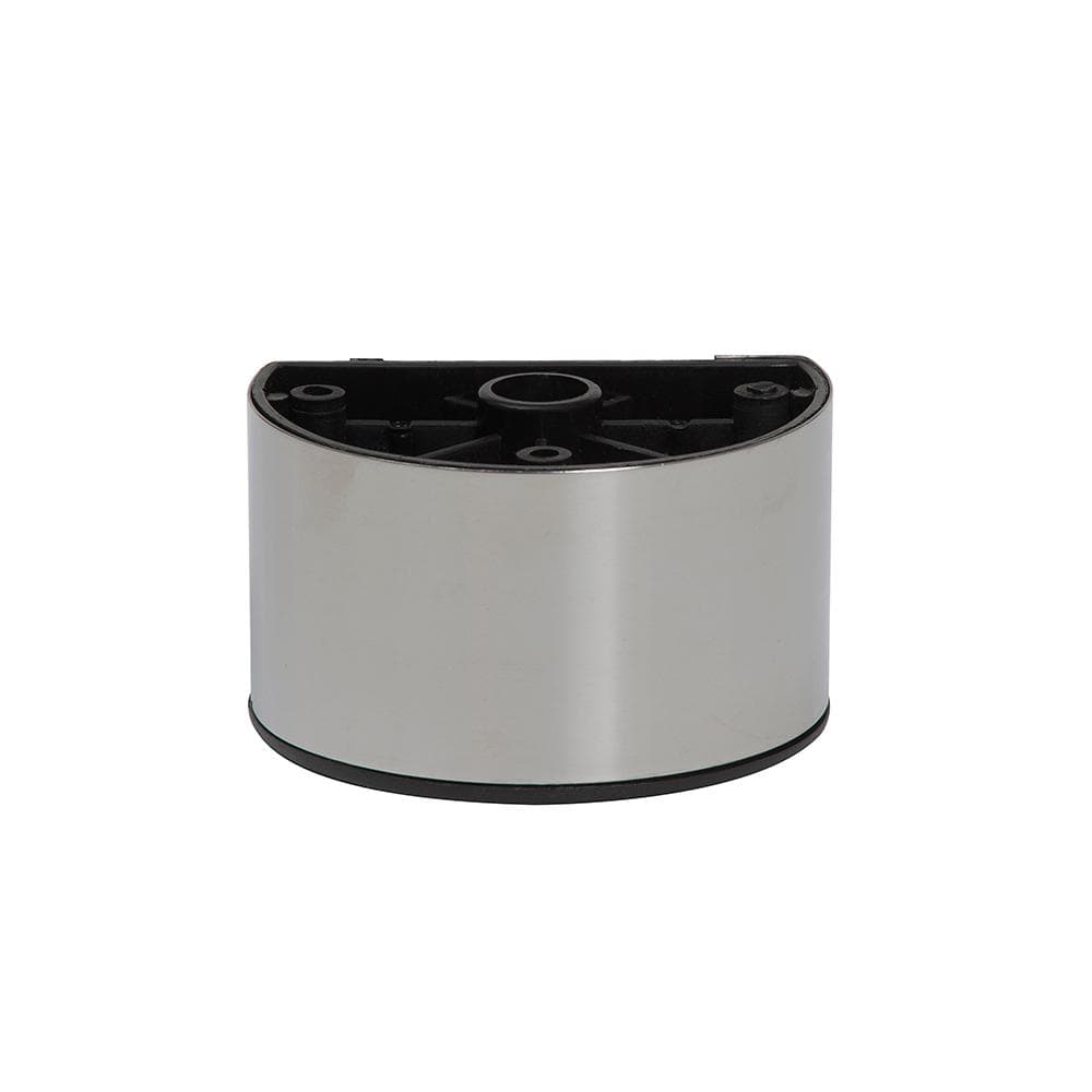 Ronde meubelpoot met RVS-look – kunststof, 8 × 5,5 cm, 5 cm hoog | Furniture Legs Europe