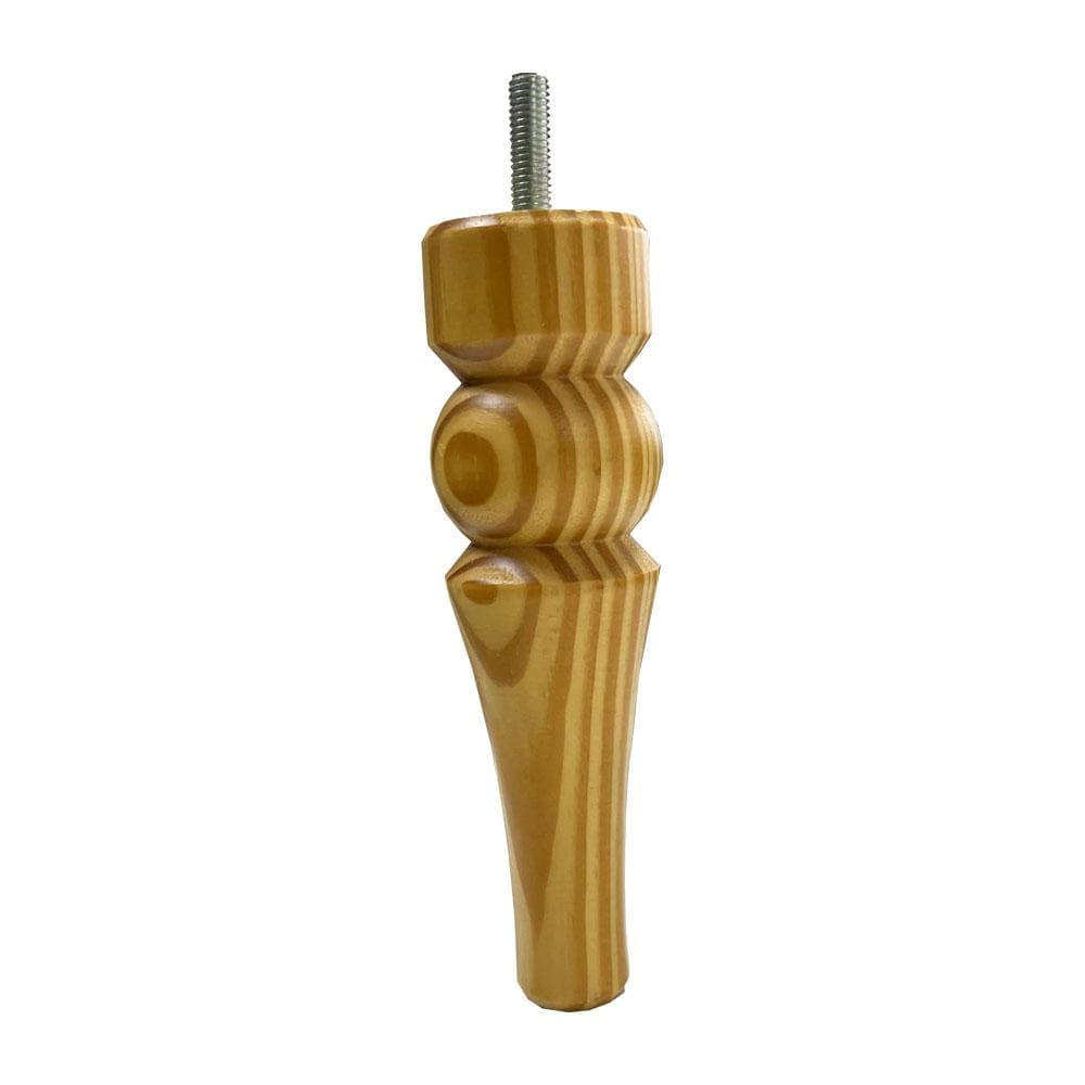 Ronde Meubelpoot van Massief Grenen – Ø 4,4 cm, 15 cm Hoog, M8 Draadeind