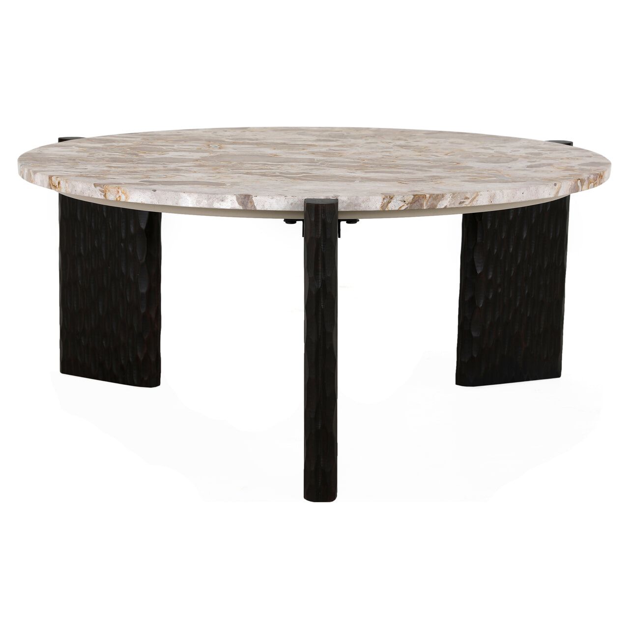 Ronde Richmond Salontafel Kato Marmer – 97 cm Natuurlijke Elegantie