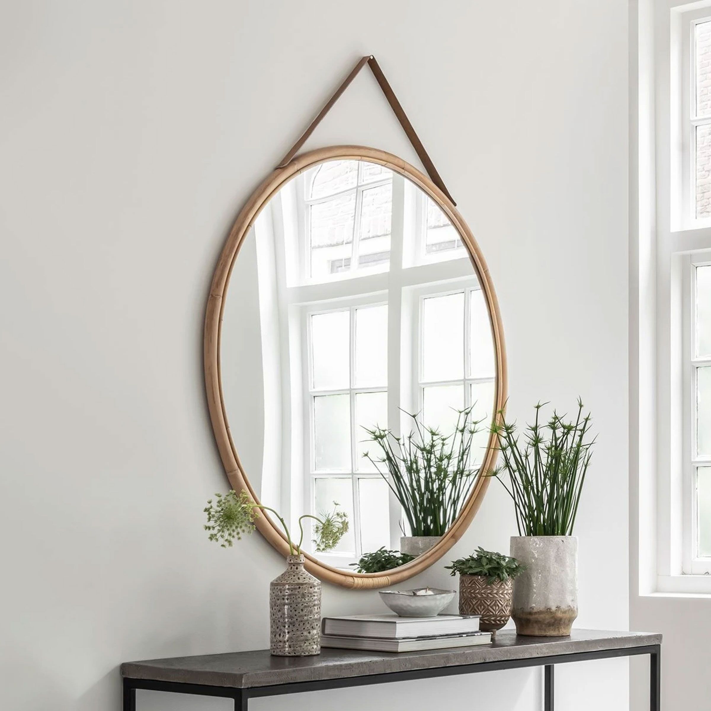 Ronde Rotan Spiegel 100 cm – MUST Living San Jose