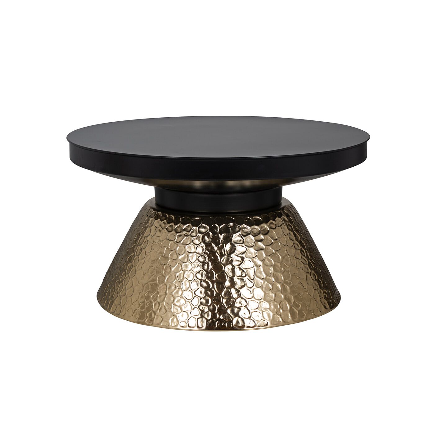 Ronde Salontafel Freddie – 75 cm – Zwart & Goud – Richmond Interiors