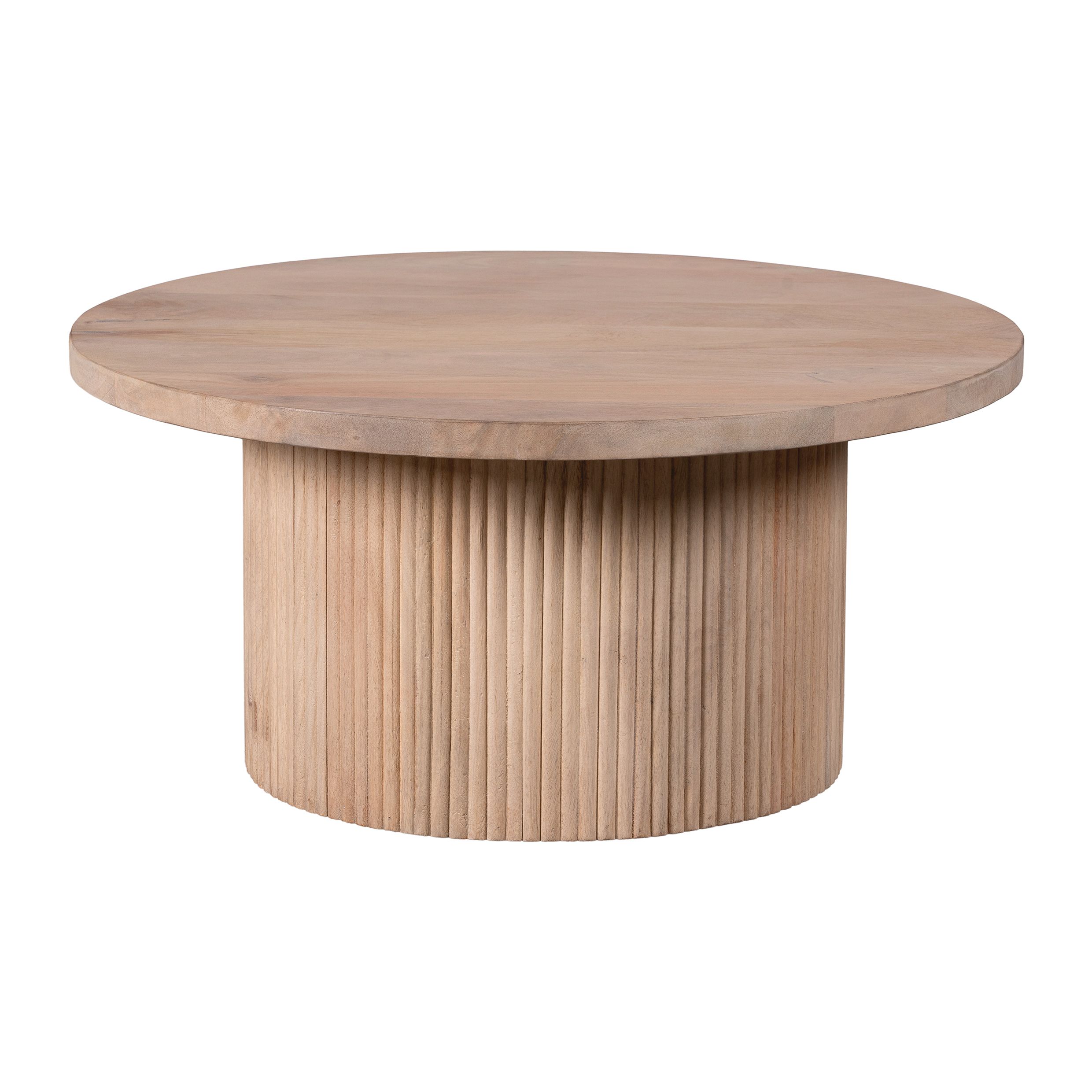 Ronde Salontafel Laila van Lewis & Loft – Natuurlijk Mangohout Ø70 cm