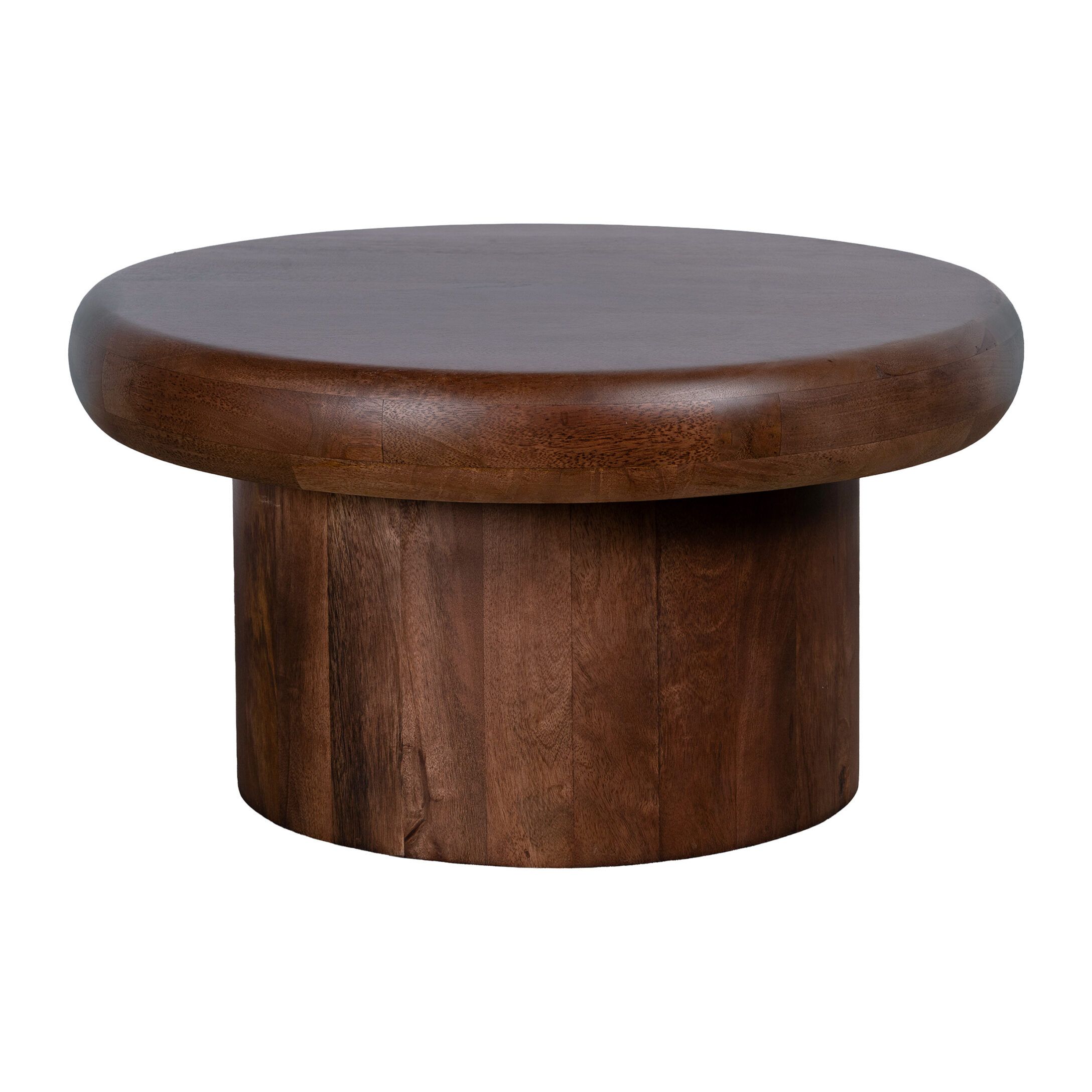 Ronde Salontafel Leke van Lewis & Loft – FSC‑Mangohout Ø60 cm, Warm Bruin