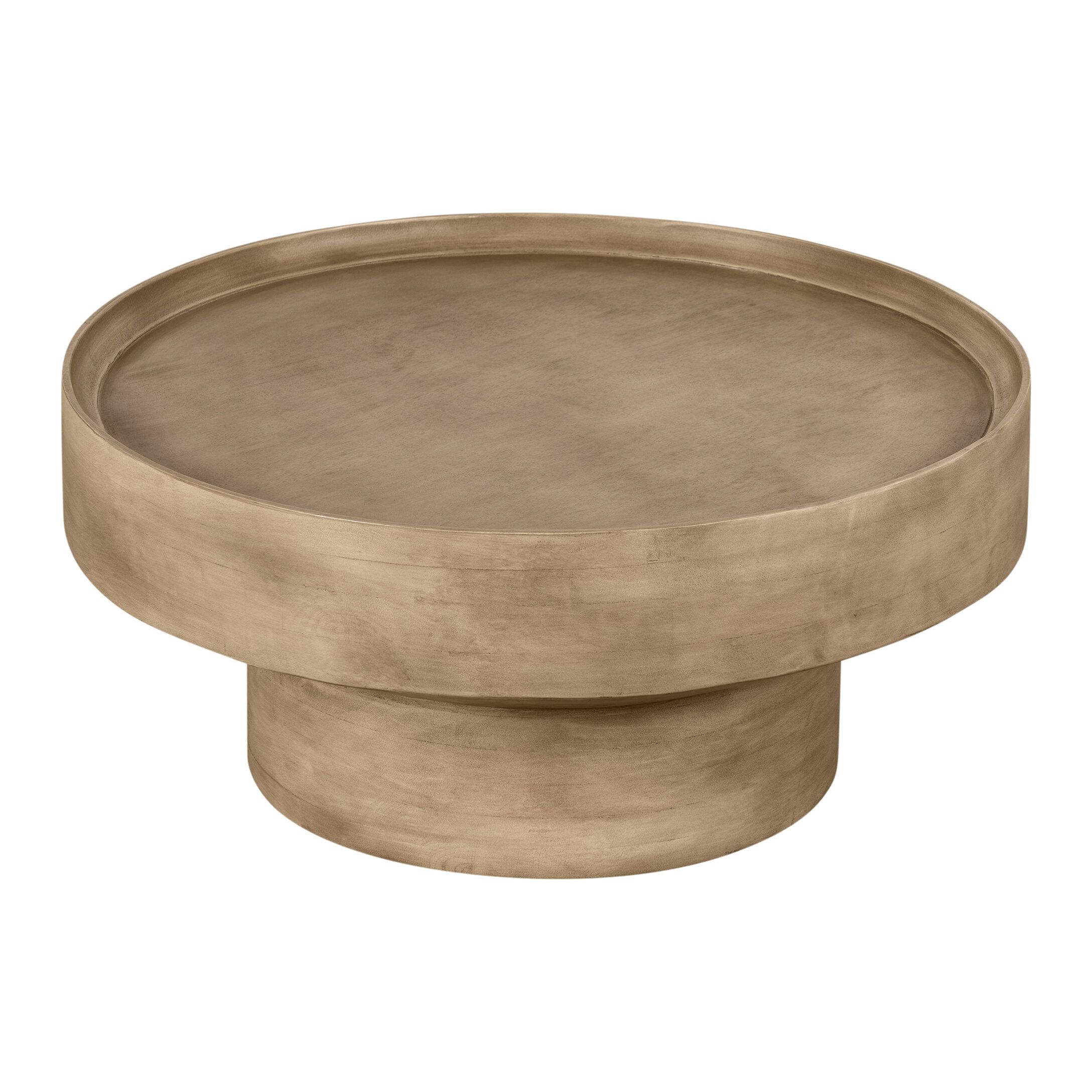 Ronde salontafel Luus van Lewis & Loft – FSC‑gecertificeerd mangohout, 80 cm