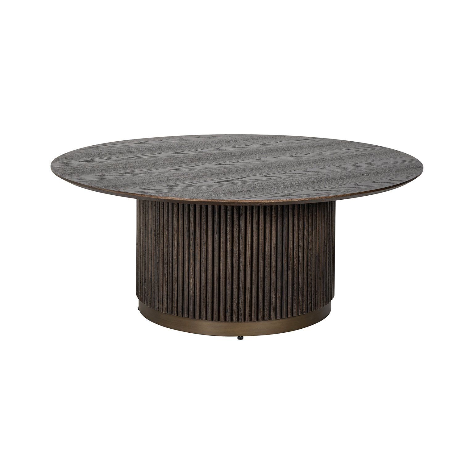 Ronde Salontafel Luxor van Richmond – Eiken & IJzer, 100 cm