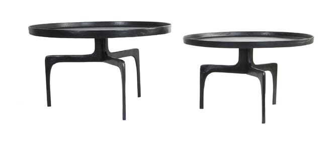 Ronde Salontafel Pano Set – Donker Brons – Light & Living