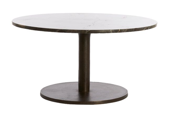 Ronde salontafel Pazo van Light & Living – stijlvolle marmer‑ & aluminiumcombinatie