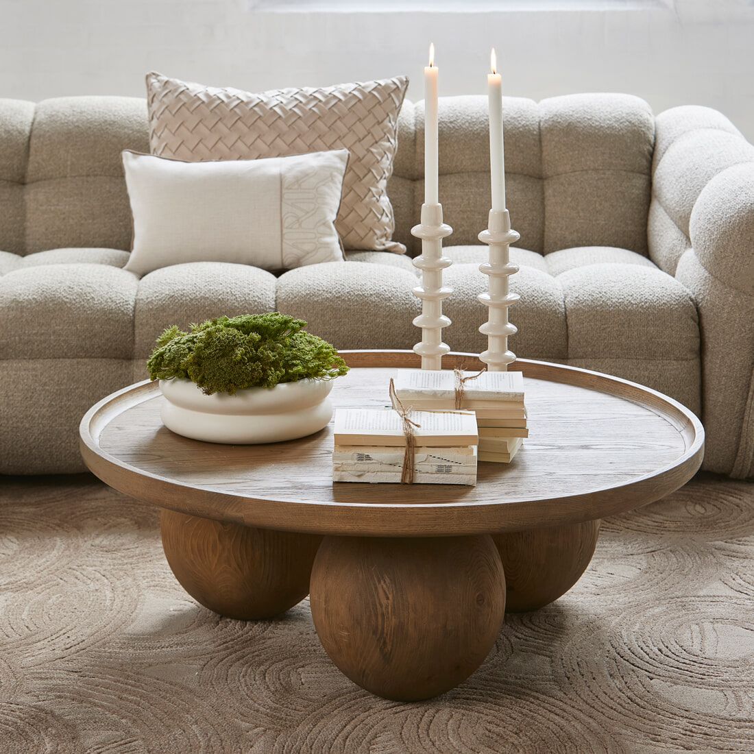 Ronde Salontafel Rockefeller – 100 cm eiken, Rivièra Maison