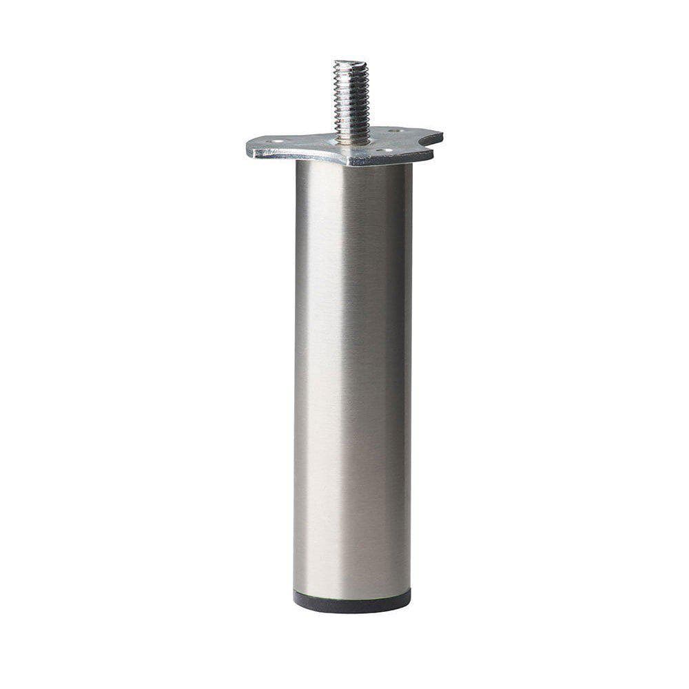 Ronde Stalen Meubelpoot 19 cm – RVS‑look (M8) – Furniture Legs Europe