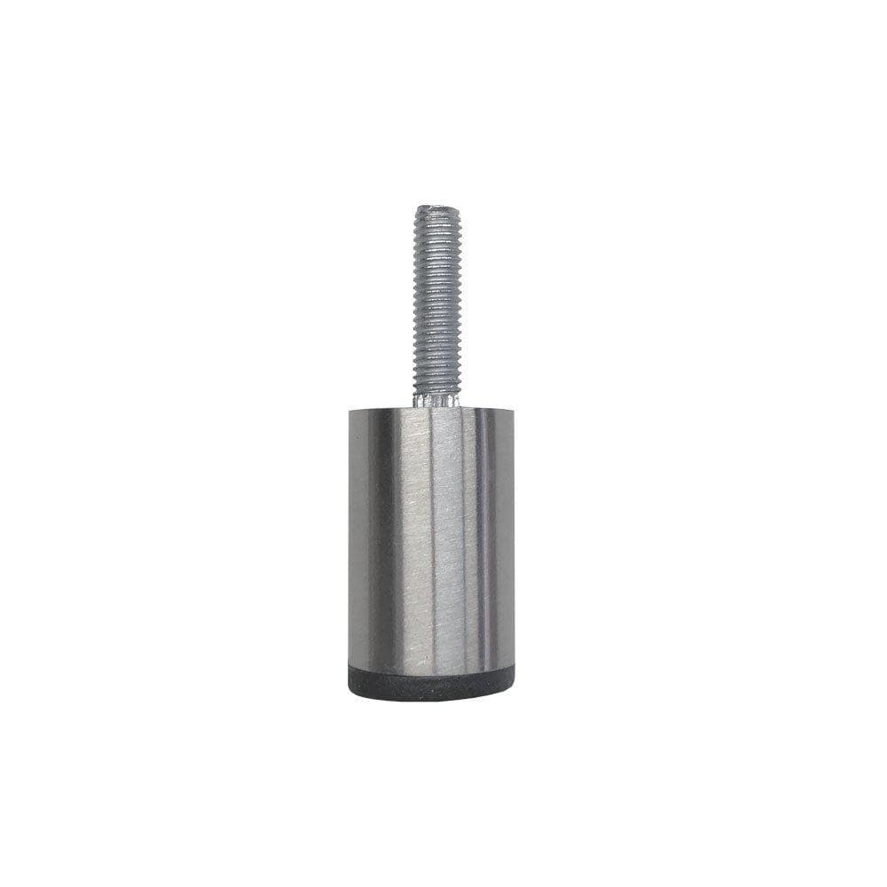 Ronde Stalen Meubelpot RVS Look – Ø 2,5 cm, Hoogte 4 cm (M8)