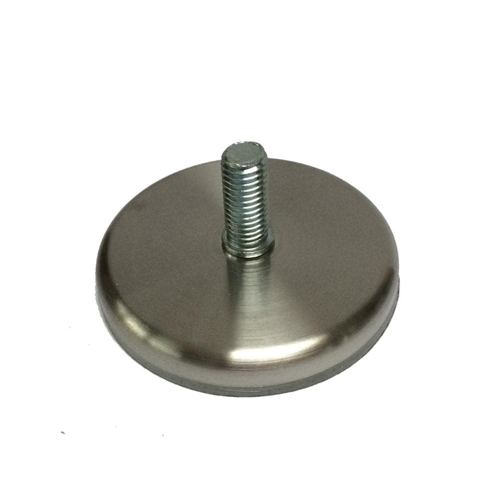 Ronde Stalen Stelvoet RVS Look Ø 7 cm – M10 – Furniture Legs Europe