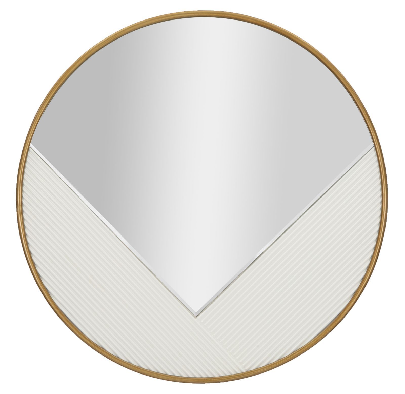 Ronde Wandspiegel Tolosa – Elegante 80 cm Reflectie met Subtiele Diepte