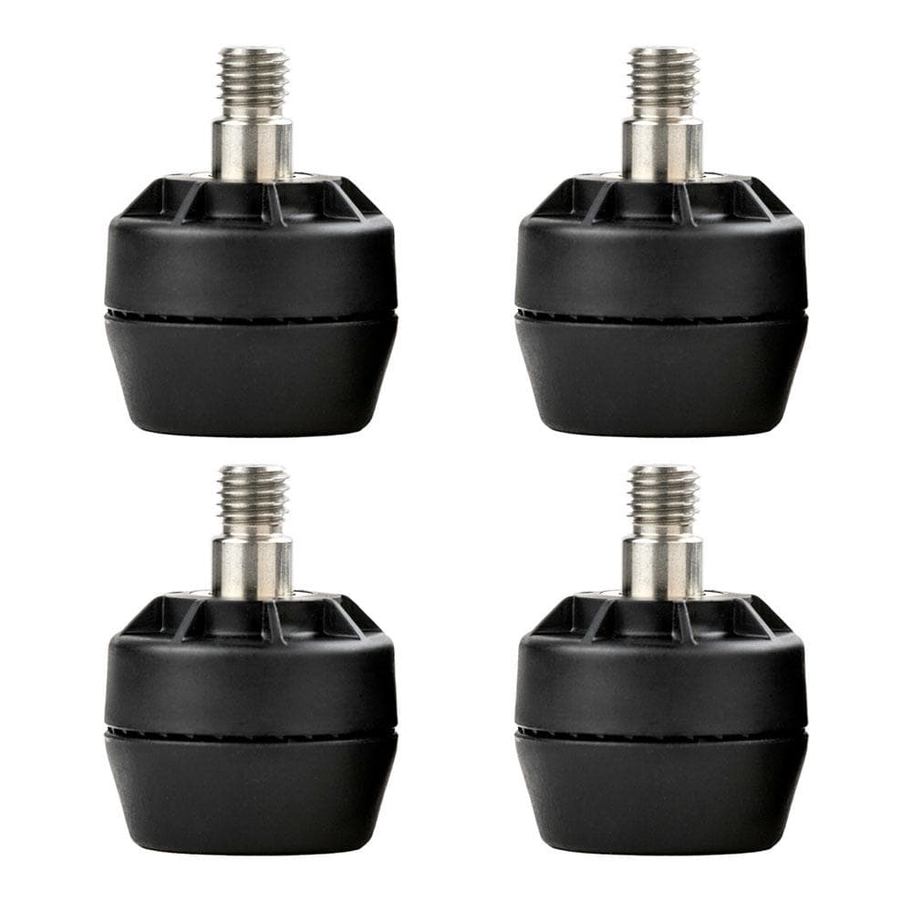 Ronde Zwarte Kunststof Stelvoeten Ø 4 cm – M10, set van 4 | Furniture Legs Europe