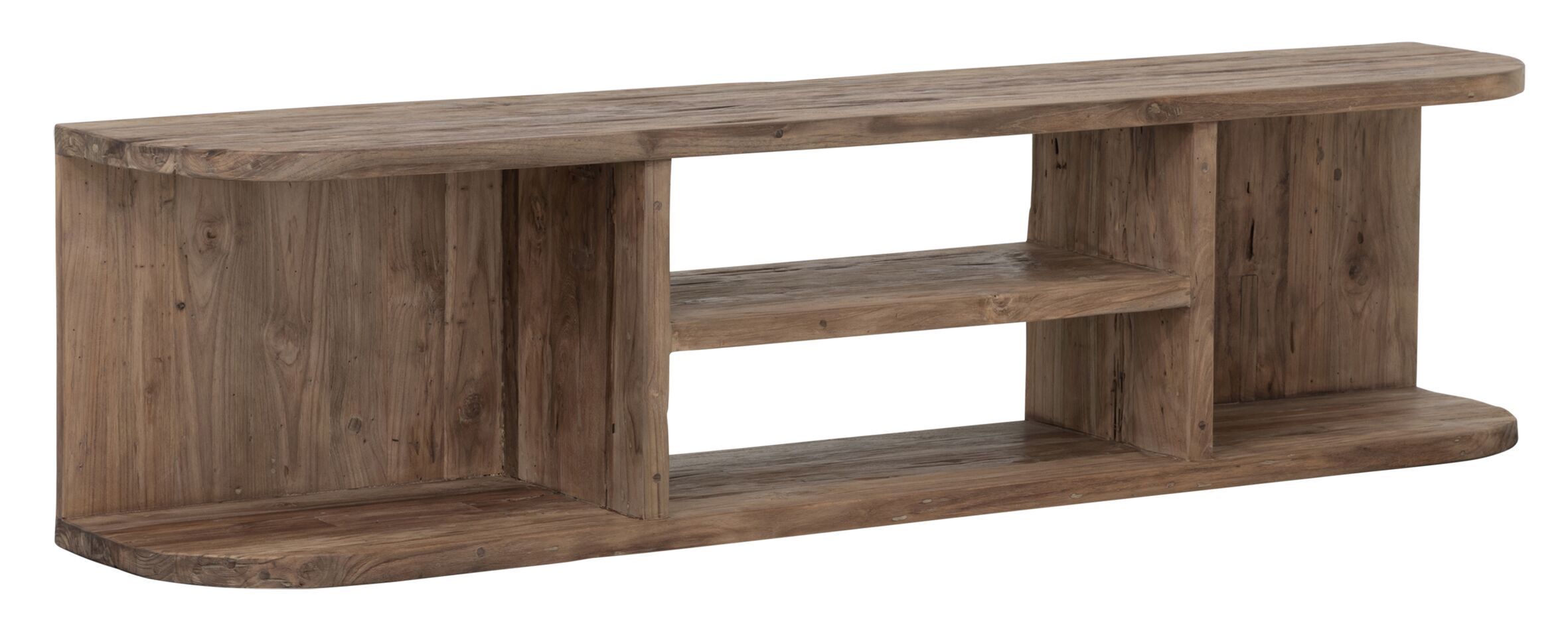 Rustiek teakhouten TV‑meubel Rush – 160 cm modern comfort