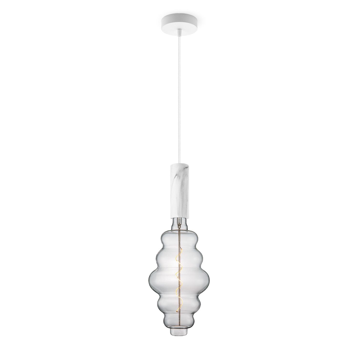 Saga marmerhanglamp – Elegante vintage LED verlichtingsoplossing