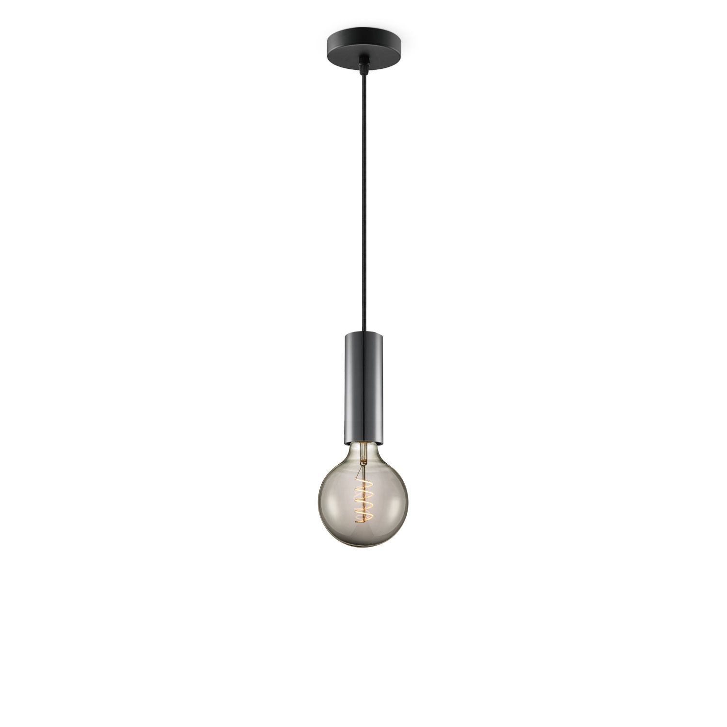 Saga zwarte hanglamp – Retro‑vintage LED in een moderne spiral