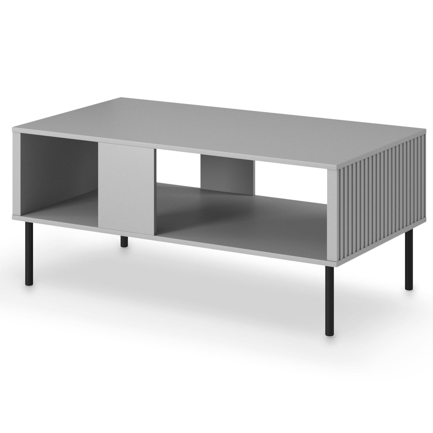 Salontafel Asensio mat grijs – stijlvolle 110 cm breedte voor de moderne woonkamer