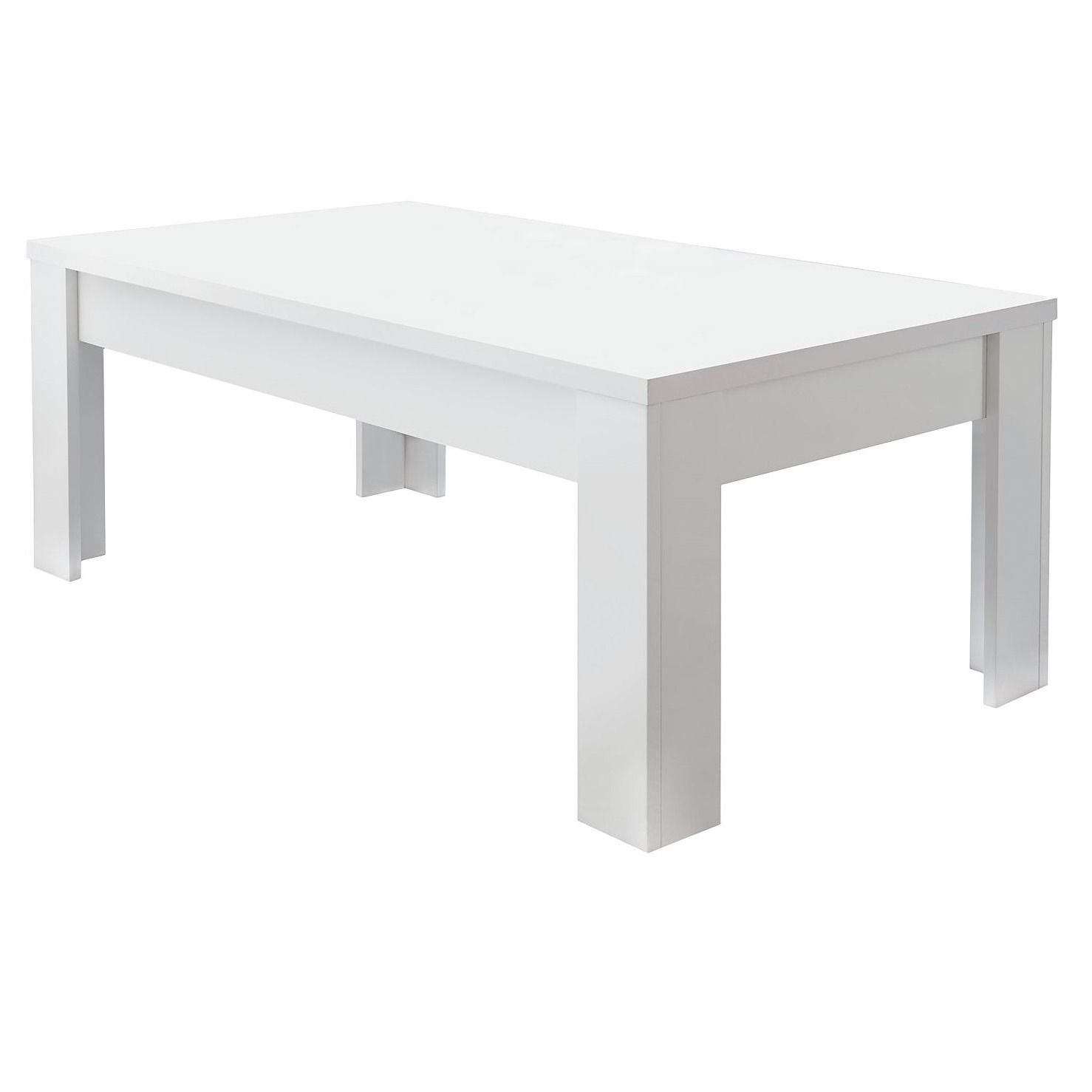 Salontafel Firenze – Strakke mat‑witte ontmoet Italiaanse elegantie (122 cm)
