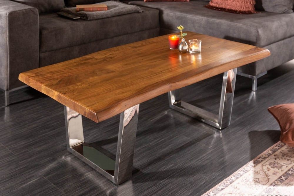 Salontafel Mammoet 110 cm – Natuurlijke Acacia met warme honingtint