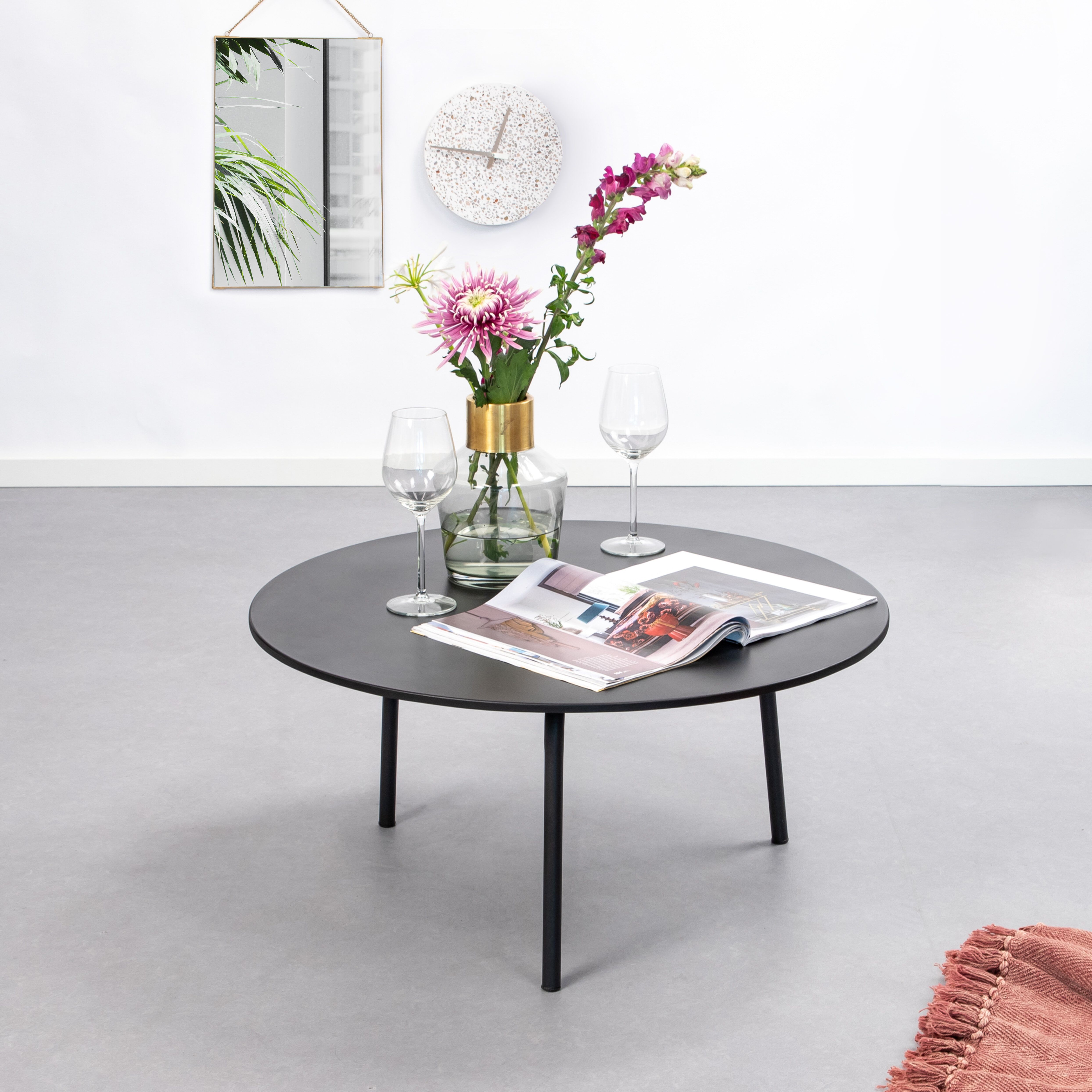 Salontafel Mathis 70 cm – Strak zwart design voor buitenonderkappingen