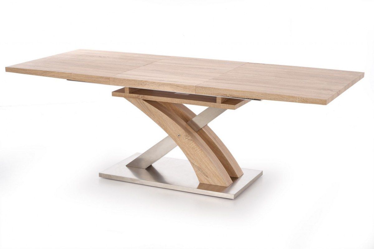 Sandor uitschuifbare eettafel in goud eiken – tot 220 cm breed