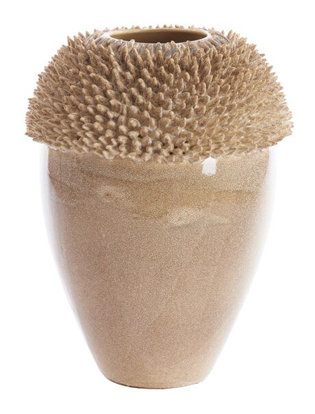 Sangku Vaas in Taupe – Elegante keramische accent van Light & Living