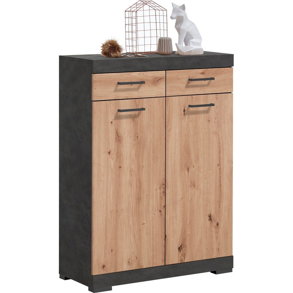 Schoenenkast Bristol 110 cm – Hoogwaardige eiken look met duurzame PEFC‑certificering