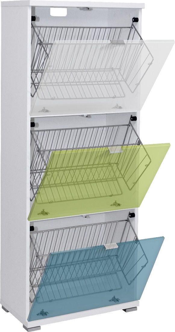 Schoenenkast Colorado 132 cm – Strak modulair opbergsysteem in hoogglans