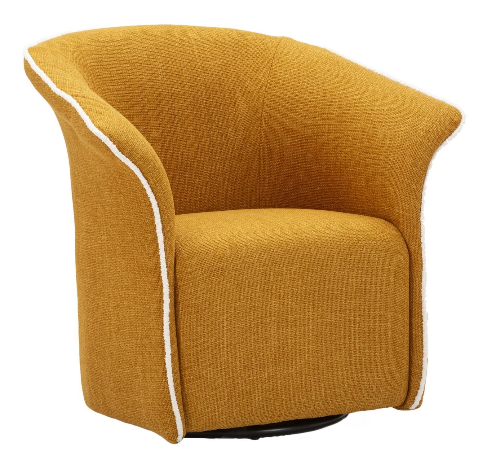 Senape Siena Draaifauteuil – Moderne elegantie van Mauro Ferretti
