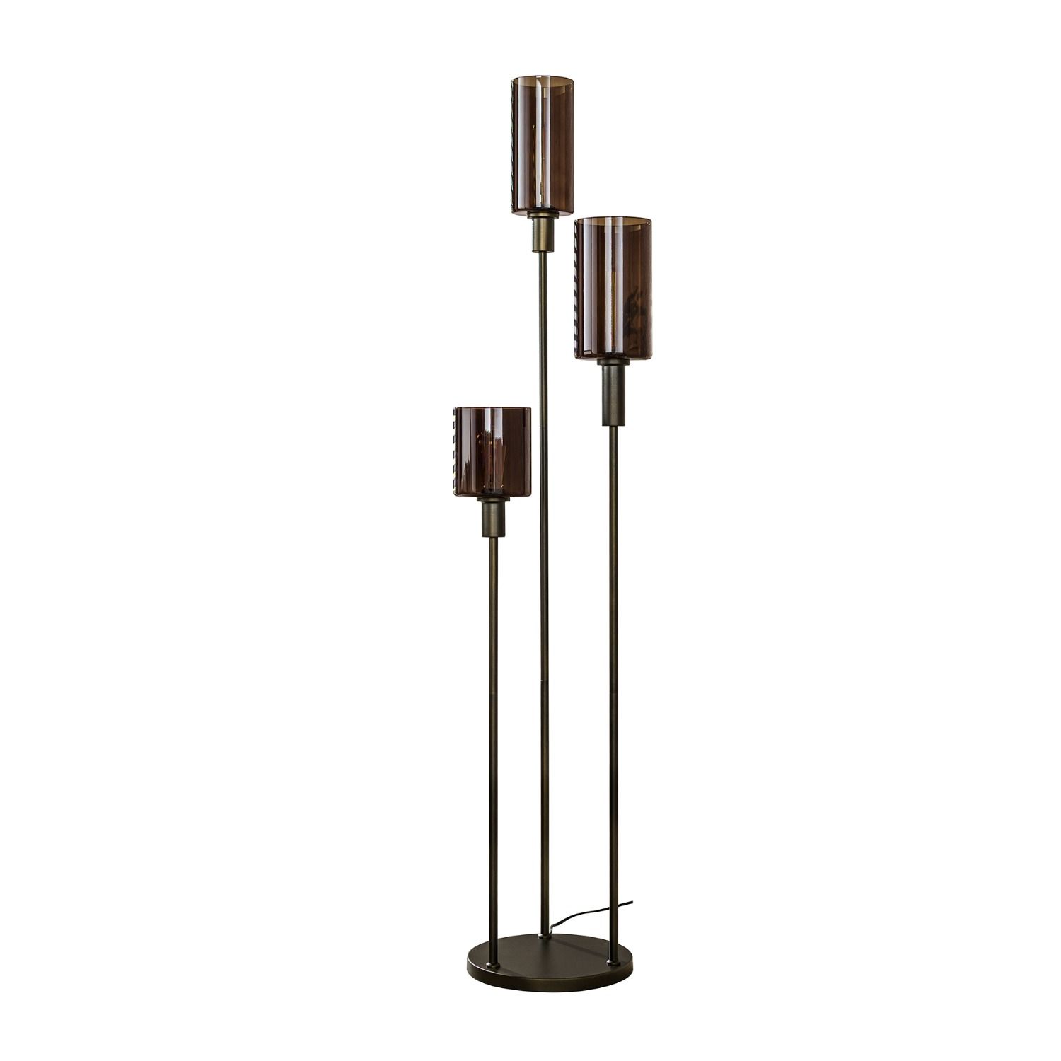 Sepiora getrapte vloerlamp in warm brons – elegante verlichting voor elke woonruimte