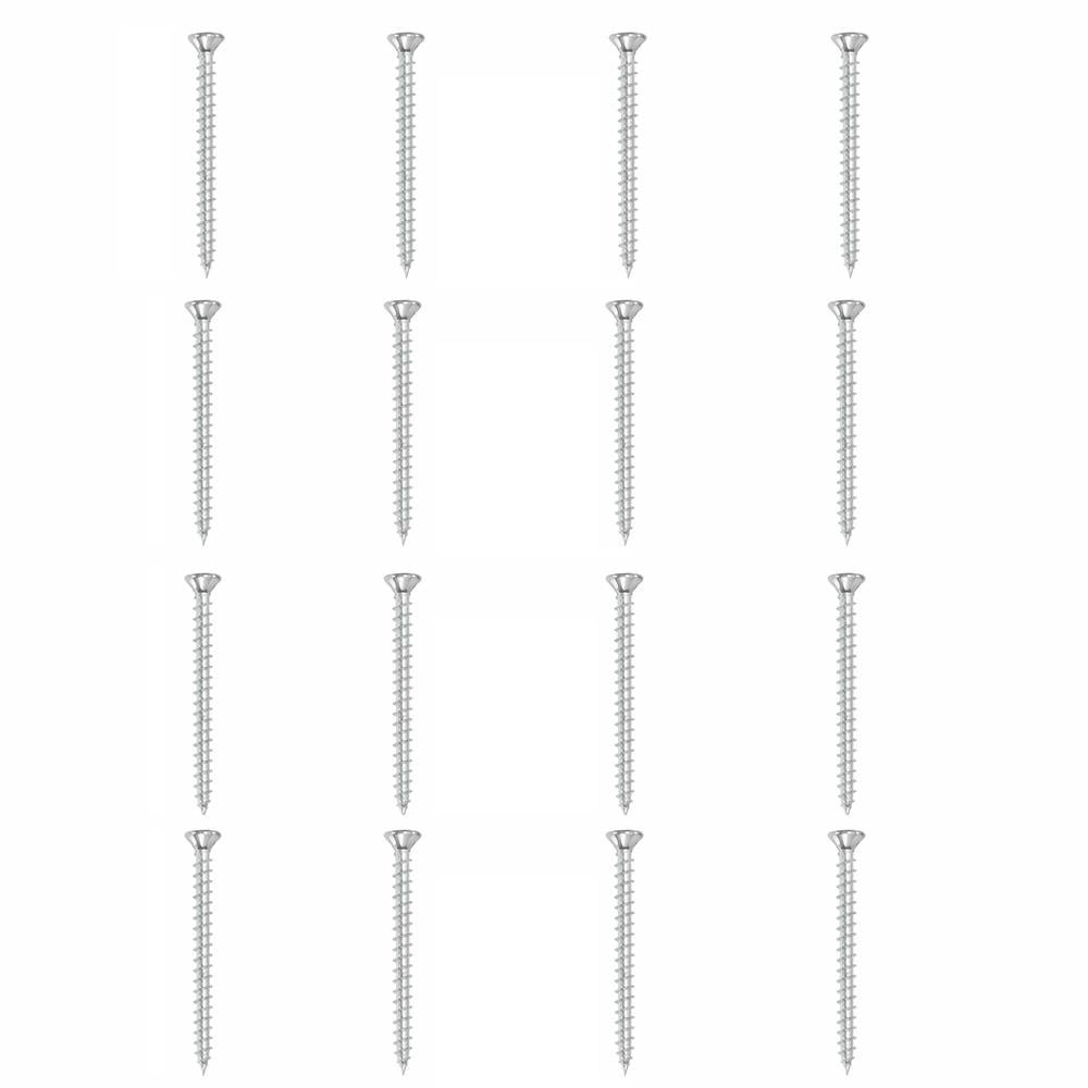 Set verzinkte stalen schroeven 0,5 cm – 16 stuks voor stevige meubelpoten