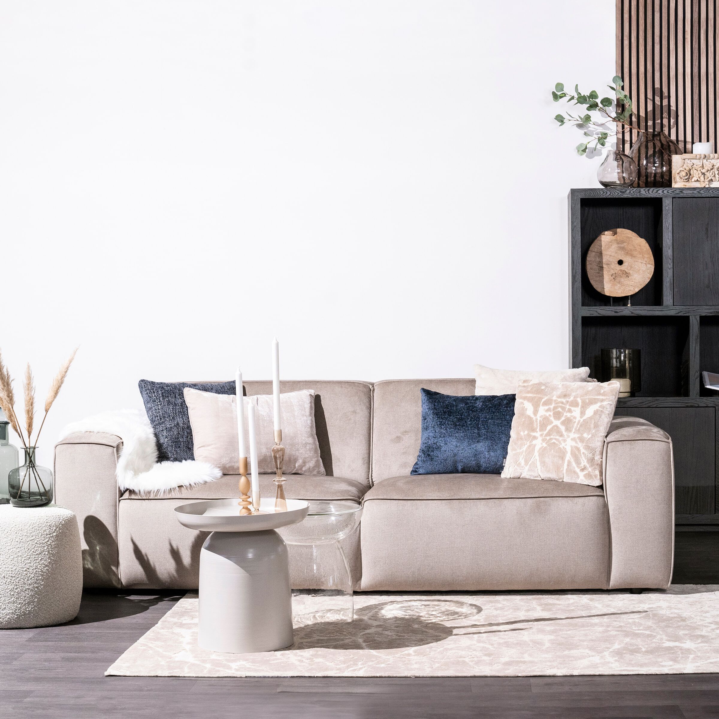 SEVN Amarillo 4‑zitbank in Taupe – Comfort en stijl voor jouw woonkamer