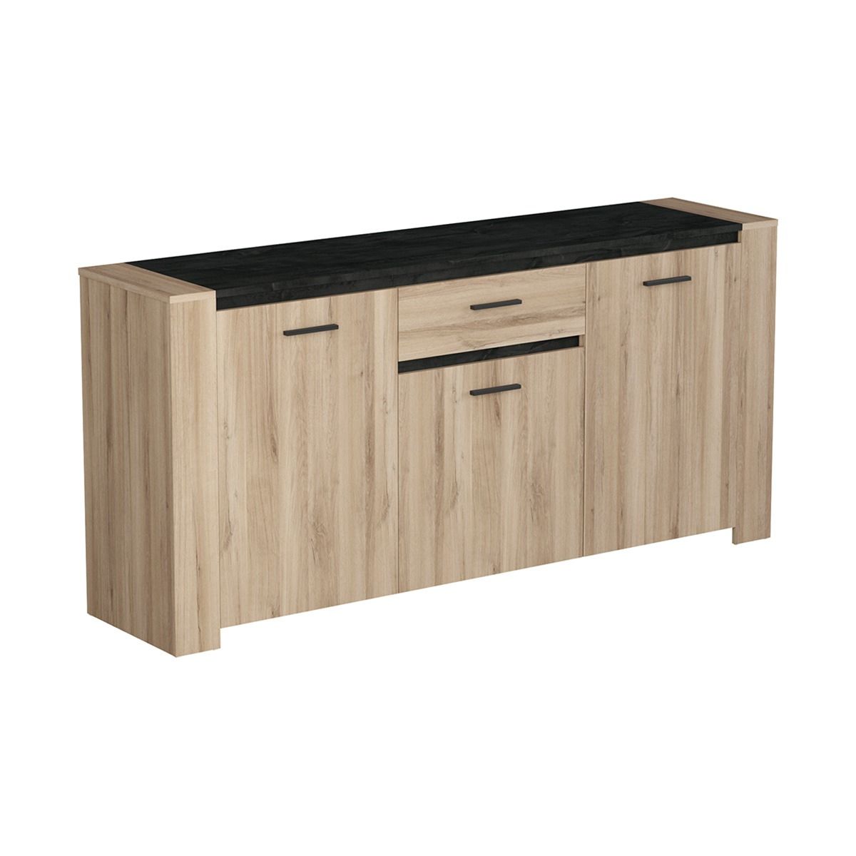 Sheffield dressoir 186 cm – robuuste stijl in Kronberg eiken