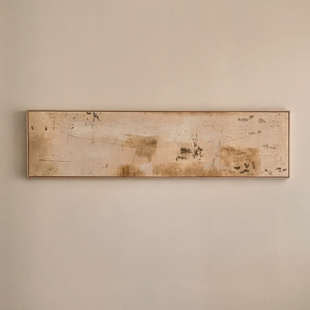 Silpa Abstract Canvas Schilderij – Rustgevende Beige Wanddecoratie van Kave Home