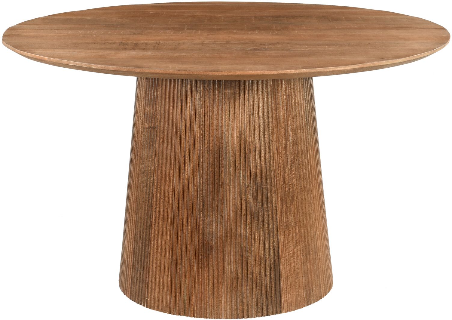 Sohome Olav ronde eettafel 130 cm – Elegante mangohouten middelpoot
