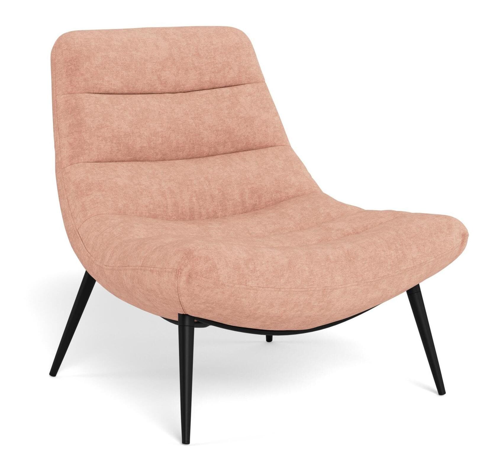 Sohome Otis Chenille Fauteuil – Luxe loungestoel in Rosewood