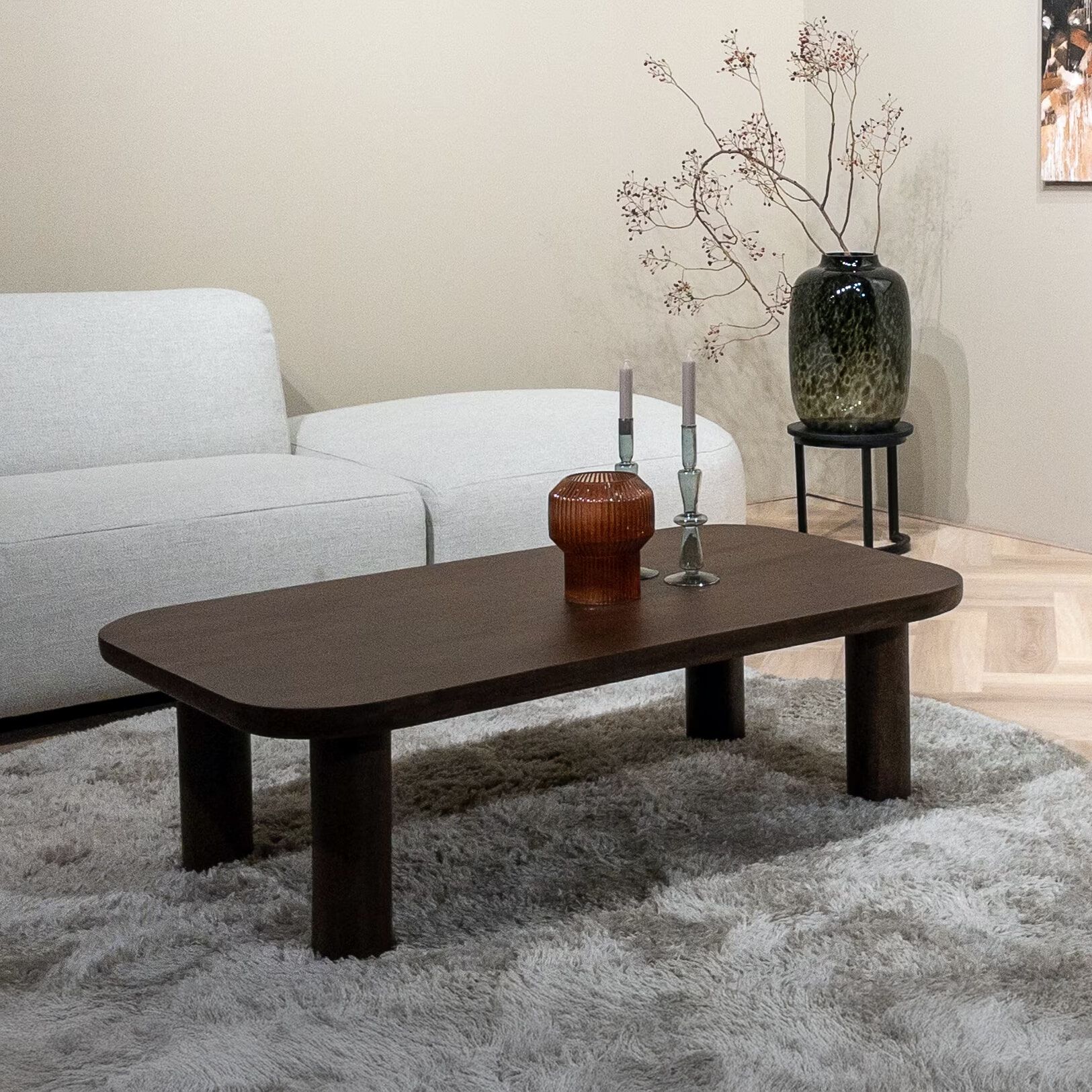 Sohome Salontafel Merle – warme mangohout, 120 cm voor een stijlvolle woonkamer