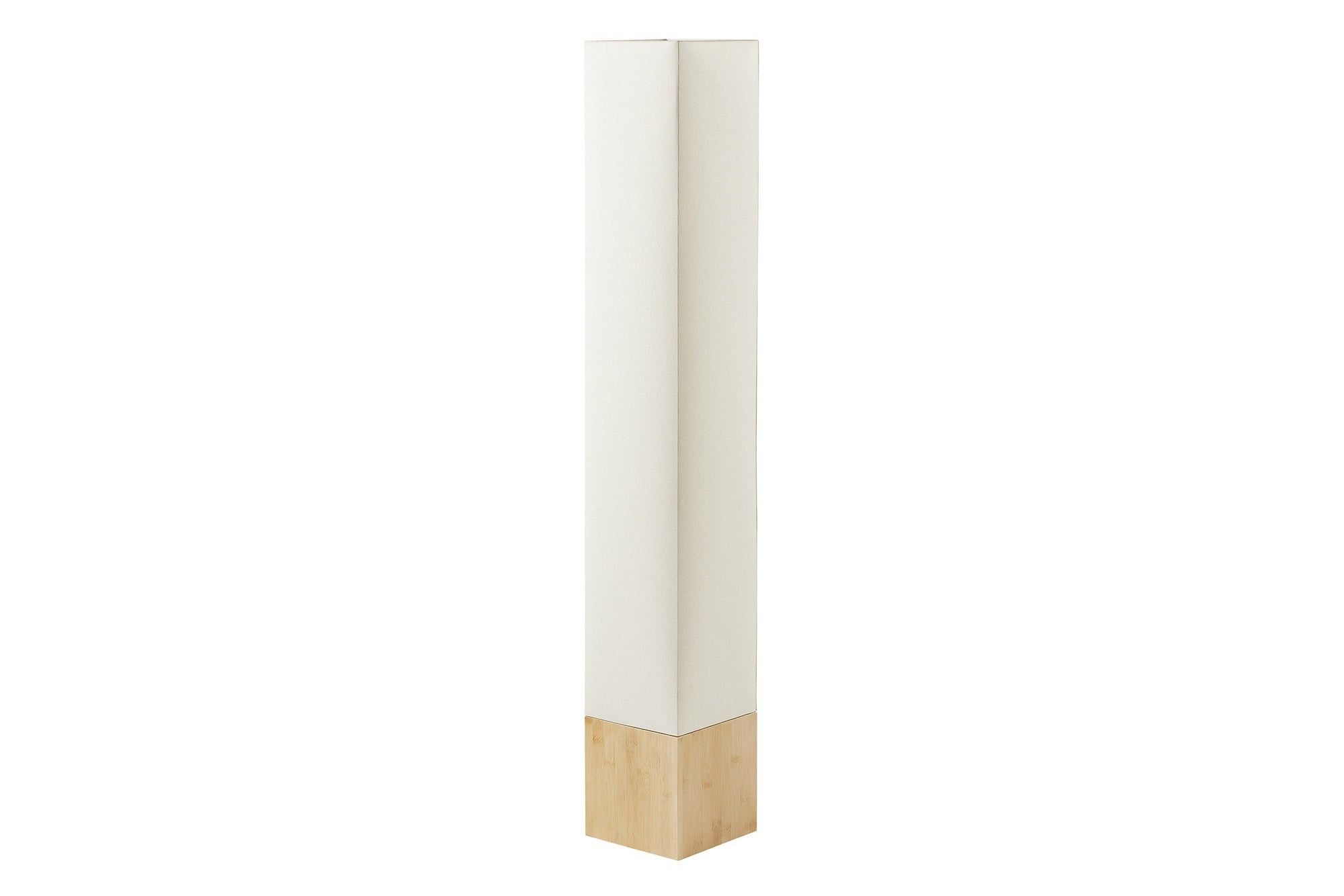 Staande lamp AGAPUNE 120 cm – Natuurlijke bamboe met witte kap