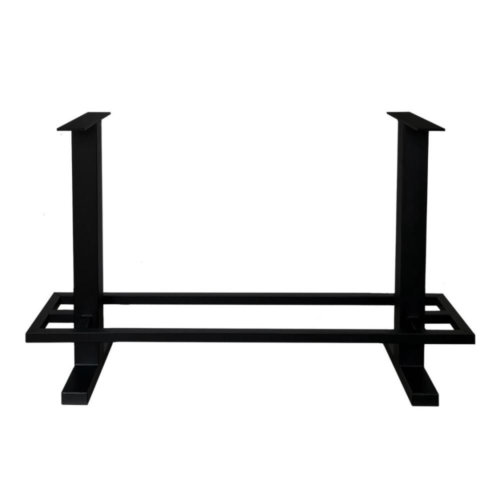 Stalen bartafelpoten zwart 210 × 60 cm – Furniture Legs Europe