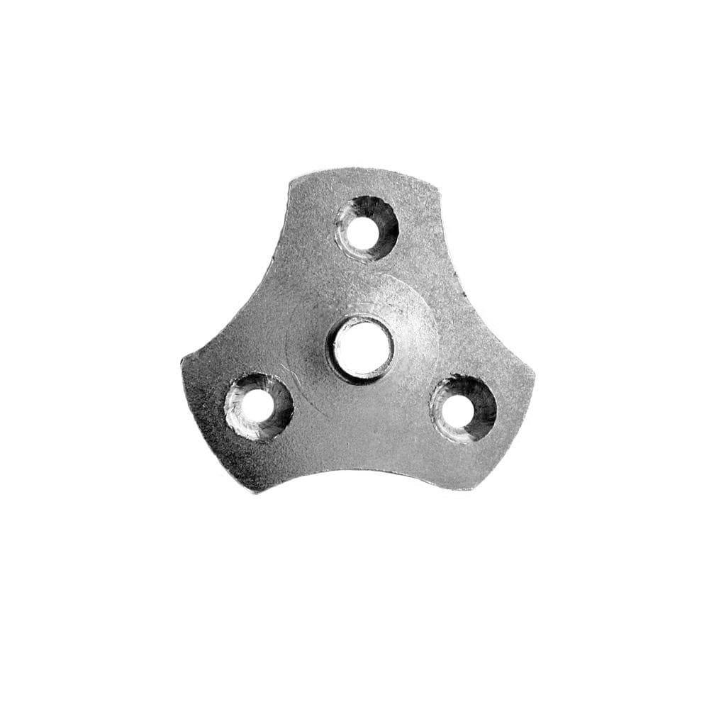 Stalen bevestigingsplaat verzinkt Ø 5,6 cm – set van 4 (M10)