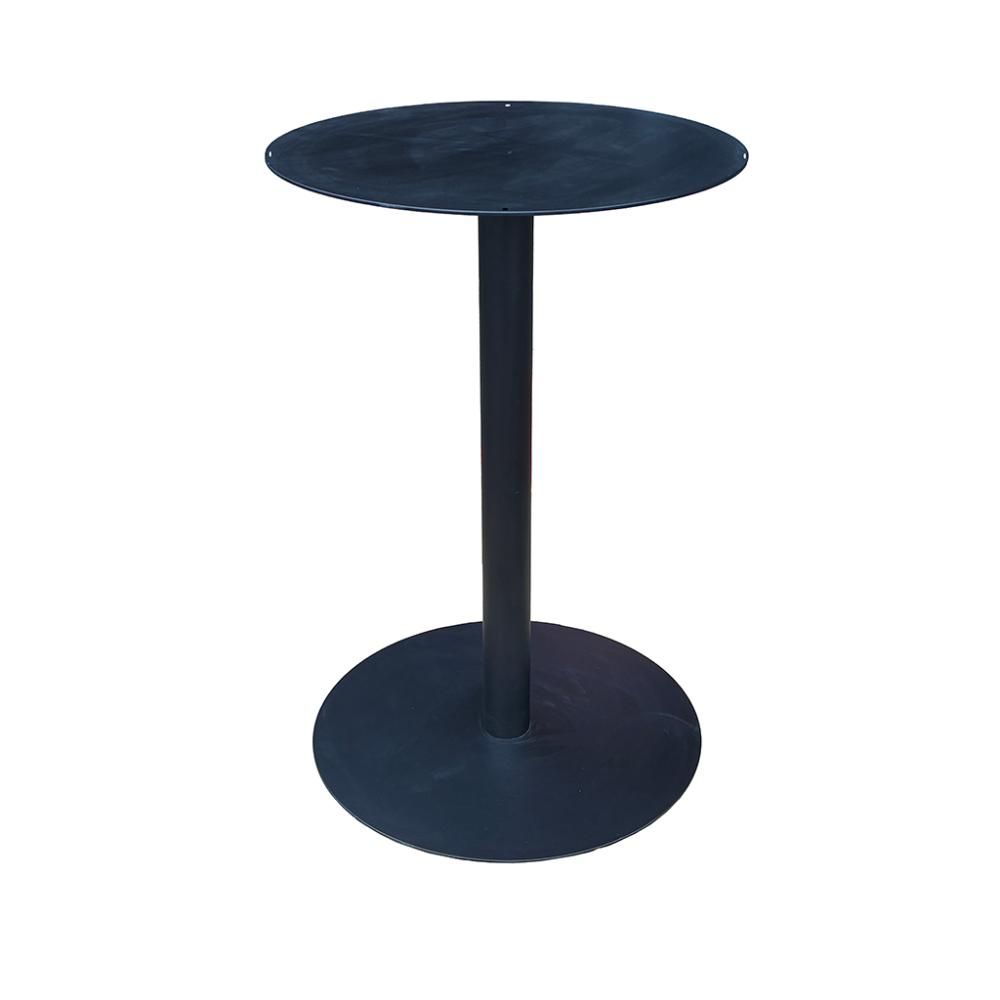 Stalen Bistro Tafelpoot – Zwart, vierkante koker, 75 cm hoog