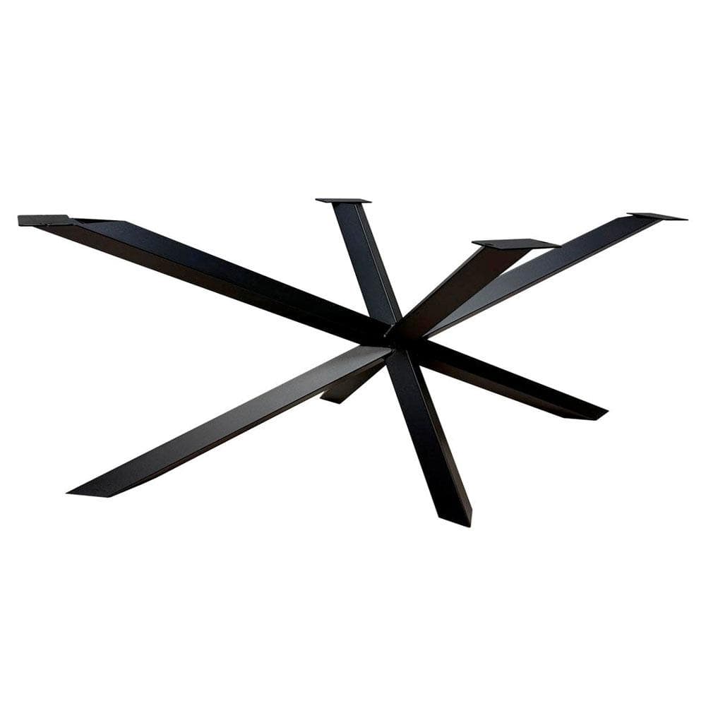 Stalen diamant matrix zwart spinpoot – 180 × 78 cm, 72 cm hoog – Furniture Legs Europe