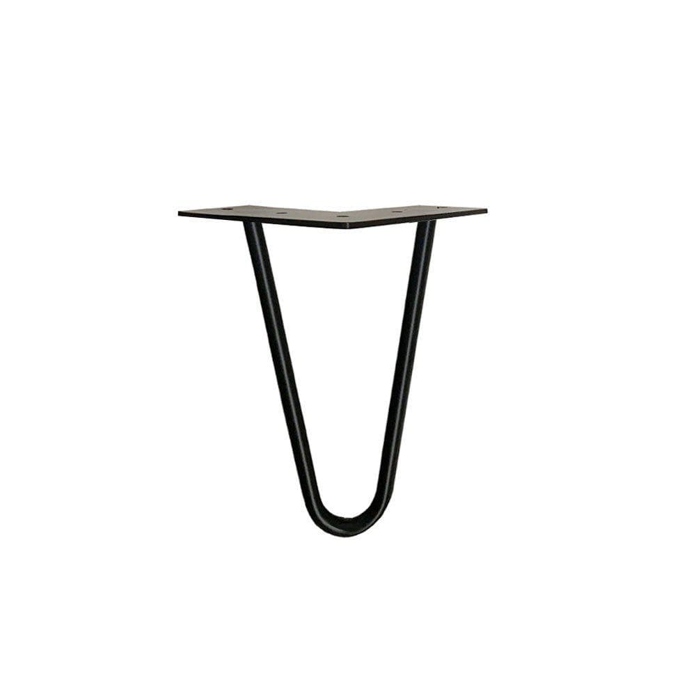 Stalen Hairpin Poten Zwart – 20 cm Hoog, Ø 1,2 cm