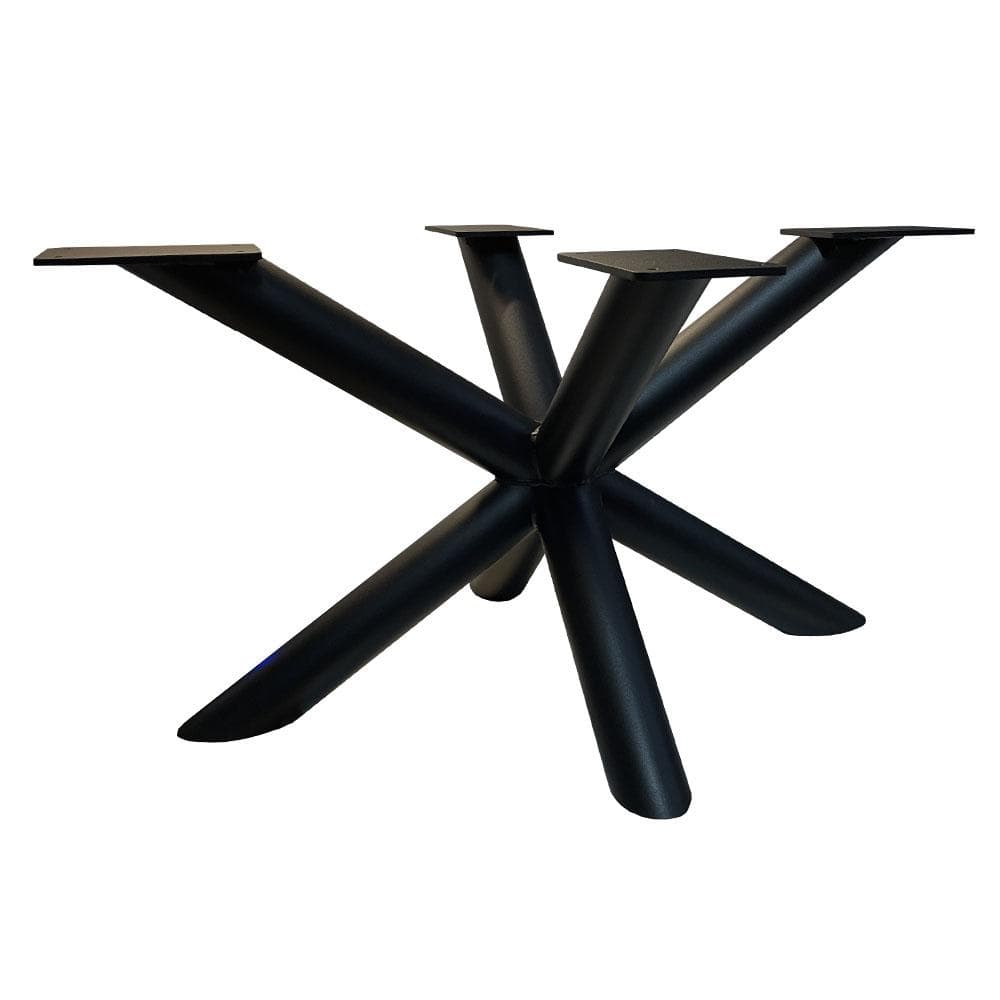 Stalen Matrix Zwart Spinpoot – Robuuste Elegantie voor elk Meubel