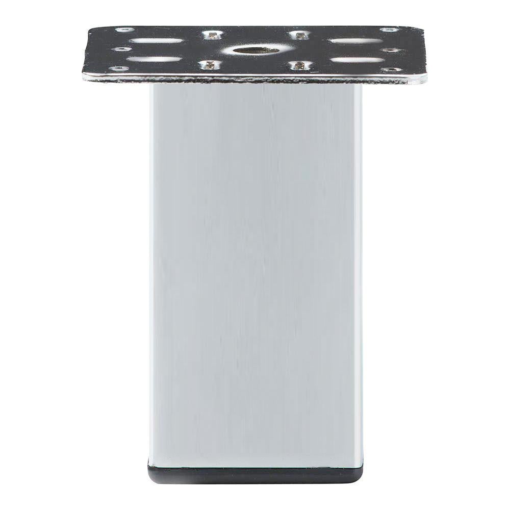 Stalen meubelpoot chroom 5 × 5 cm – compact en stijlvol voor elk interieur
